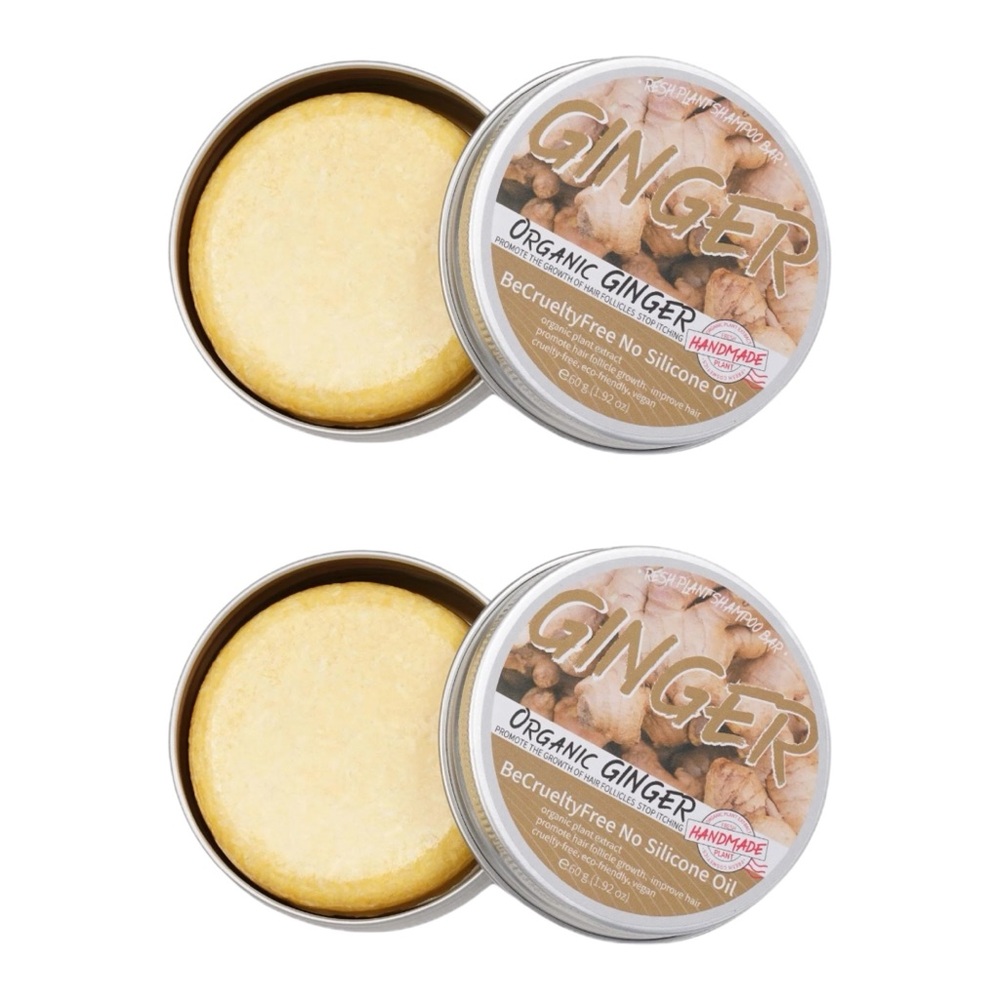 ORGANIC GINGER PLANT SHAMPOO BAR X2 - PLS READ!